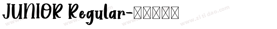 JUNIOR Regular字体转换
